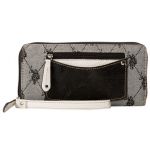 US POLO ASSN Dámská peněženka GATSBY, černá/šedá