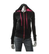 Jenni Dámská sametová mikina s kapucí