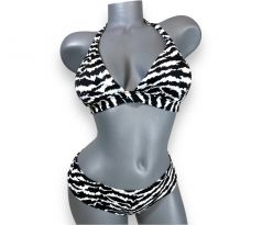 Victoria's Secret plavky Animal Print Halter Ruched