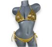 Victoria's Secret plavky Gold Sequin Triangle