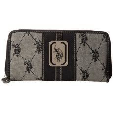 US POLO ASSN Dámská peněženka GATSBY, černá/šedá