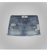 Hollister riflová sukně s krajkou